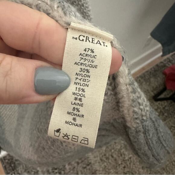 THE GREAT. Cozy Gray Knit Duster Cardigan Size S (1) - Picture 4 of 4